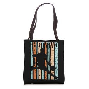 32Nd Birthday Mens Basketball Retro Vintage Distressed Style Tote Bag B)